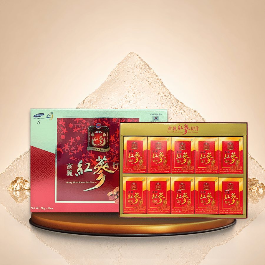 HỒNG SÂM LÁT TẨM MẬT ONG SAMBOK HÀN QUỐC 200G