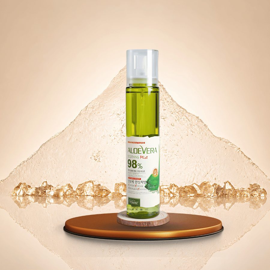 XỊT KHOÁNG LÔ HỘI WHITE ORGANIA ALOE VERA SOOTHING GEL MIST 98% - HÀN QUỐC