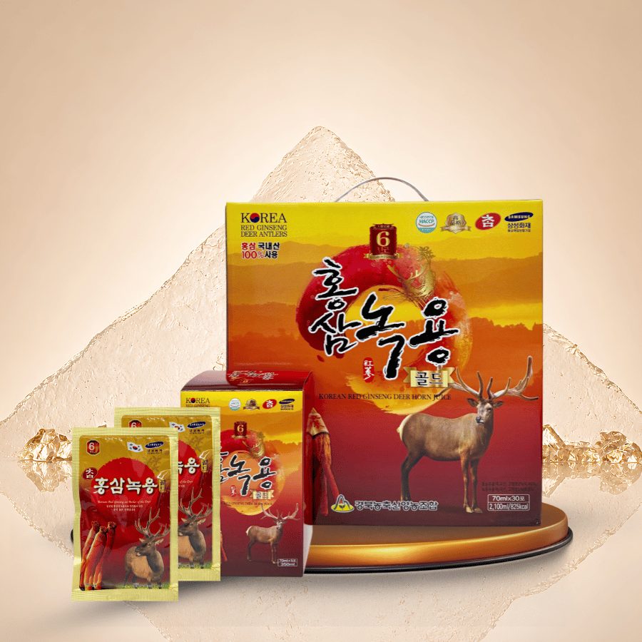 Nước Hồng Sâm Nhung Hươu GyeongBuk Hàn Quốc 30 Gói x 70ml