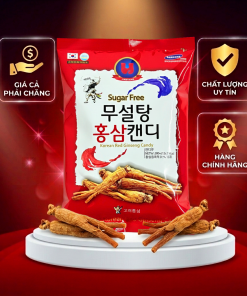 Kẹo sâm không đường 365 màu đỏ 500g – Thư giãn tinh thần, thơm ngon không lo tăng đường
