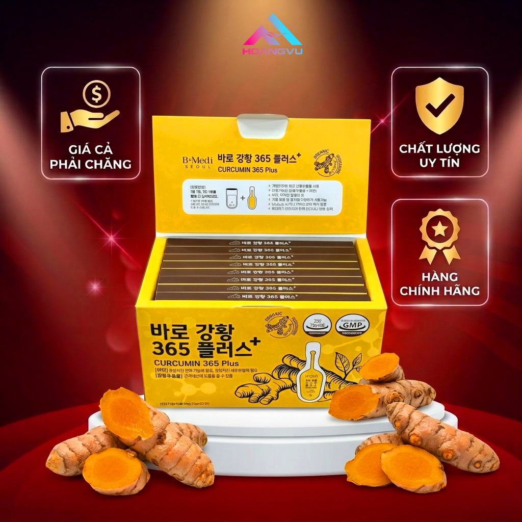 Tinh nghệ Nano Curcumin 365 Plus B-Medi – Hỗ trợ dạ dày, tăng cường đề kháng