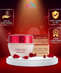 Kem Dưỡng Trắng Da 3W Clinic 60g (Màu Đỏ) – Sáng Da, Ngừa Lão Hóa Hiệu Quả