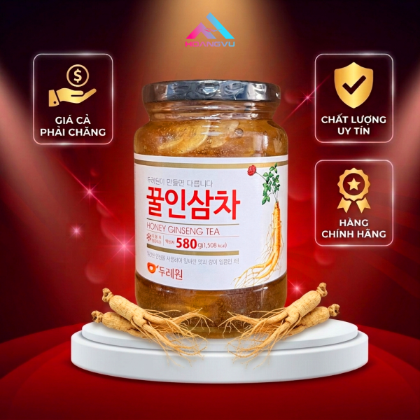 MỨT SÂM MẬT ONG DOORAEWON HÀN QUỐC 580G